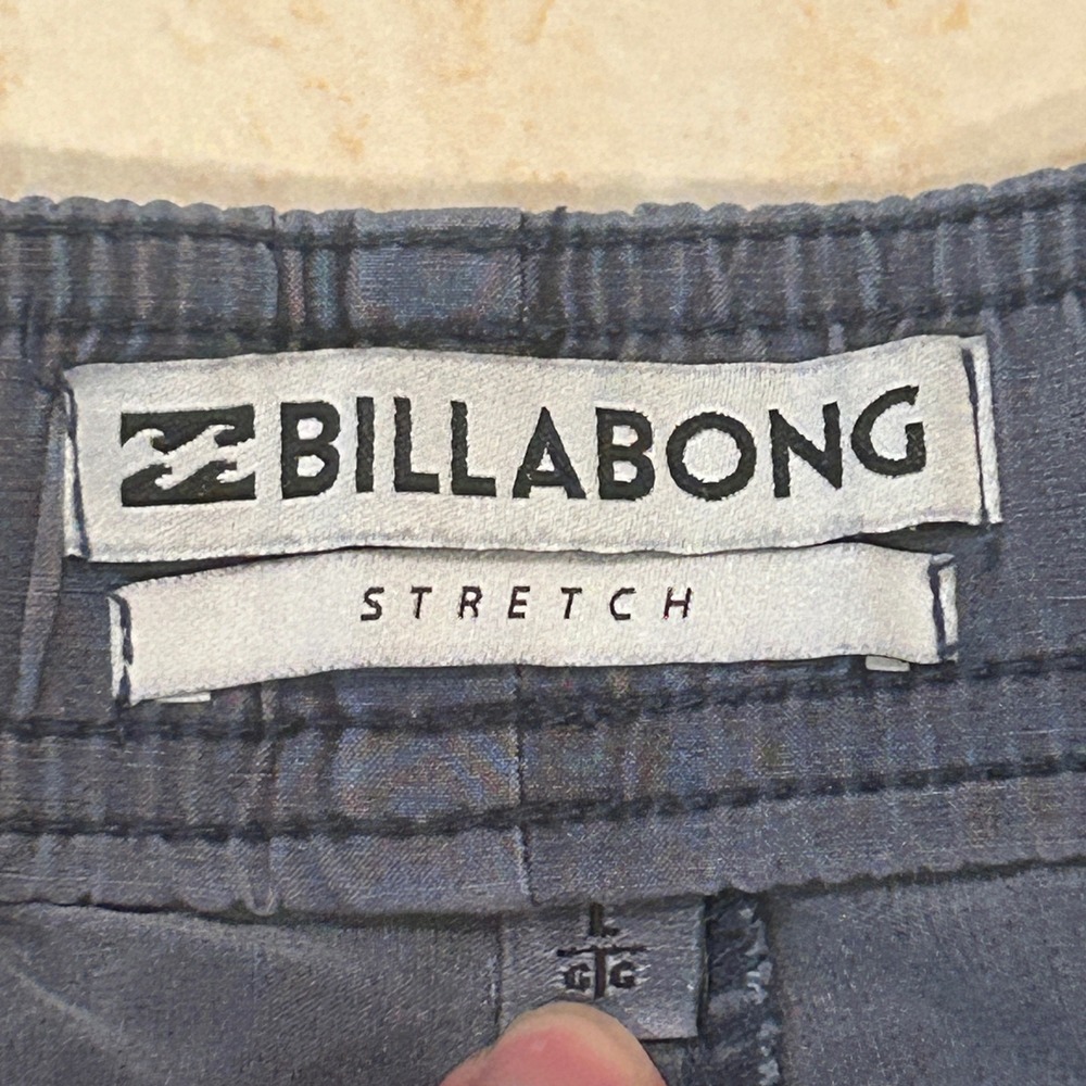 Billabong Larry Layback Stretch Short Mens L Blue Drawstring Skate Surf M232NBLO - Picture 4 of 9